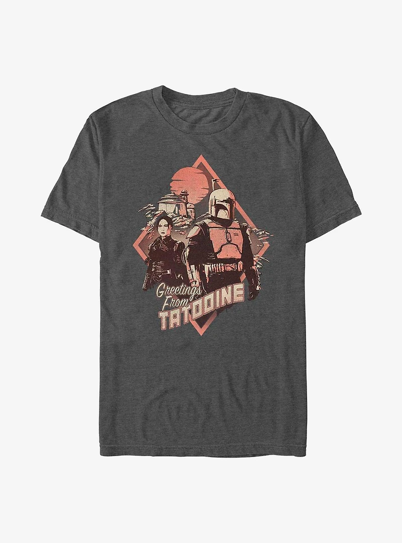 Star Wars The Book Of Boba Fett Greeting From Tatooine T-Shirt