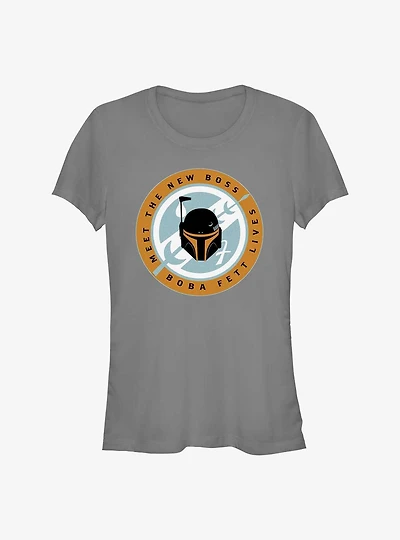 Star Wars The Book Of Boba Fett New Boss Badge Girls T-Shirt