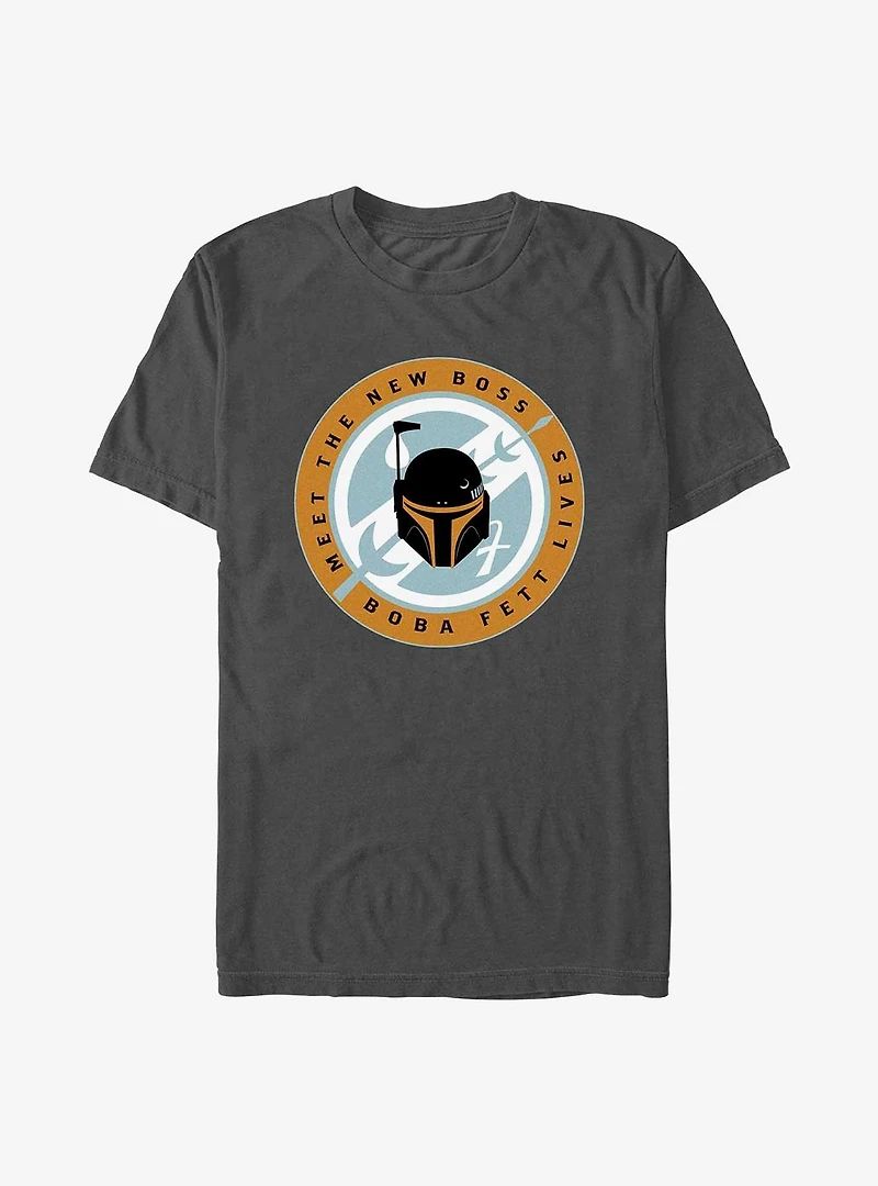 Star Wars The Book Of Boba Fett New Boss Badge T-Shirt