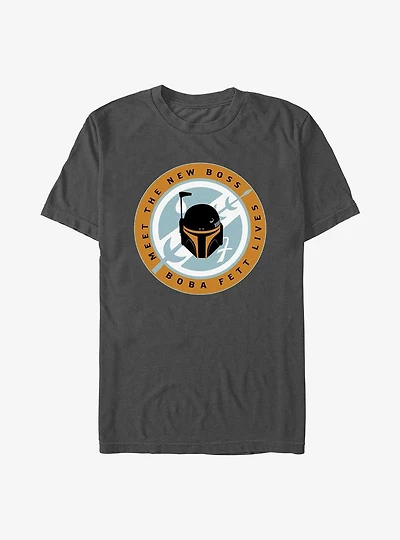 Star Wars The Book Of Boba Fett New Boss Badge T-Shirt