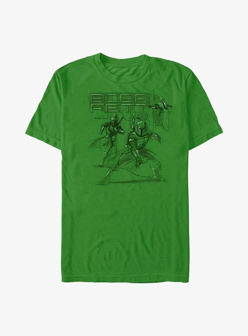 Star Wars The Book Of Boba Fett New Outlaw Overlords T-Shirt