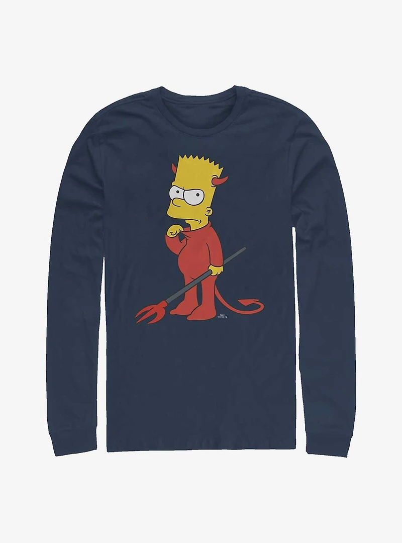 The Simpsons Devil Bart Long-Sleeve T-Shirt