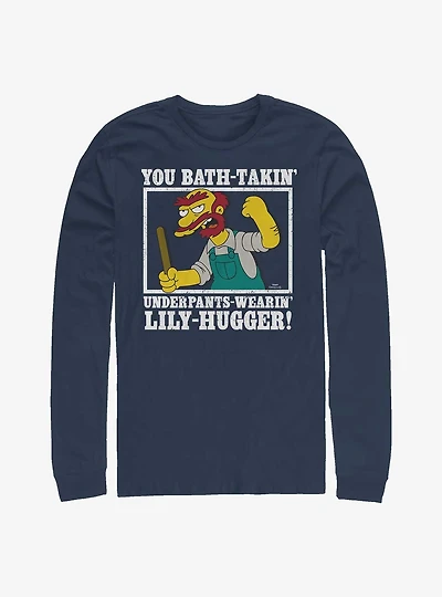 The Simpsons Groundskeeper Willie Long-Sleeve T-Shirt