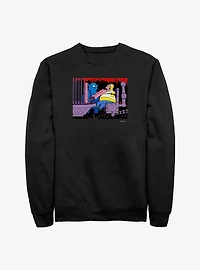 The Simpsons Devil Feeding Homer Crew Sweatshirt