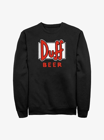 The Simpsons Duff Beer Crew Sweatshirt