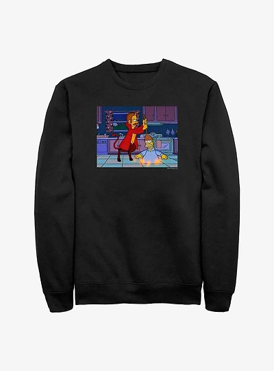 The Simpsons Homer Hell Crew Sweatshirt