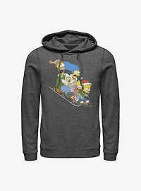 The Simpsons Gone Sledding Hoodie