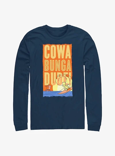 The Simpsons Bart Cowa Bunga Dude Long-Sleeve T-Shirt
