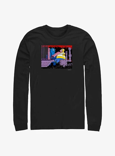 The Simpsons Devil Feeding Homer Long-Sleeve T-Shirt