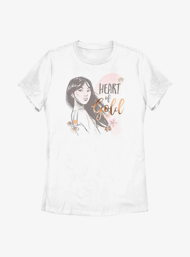 Disney Mulan Heart Of Gold Womens T-Shirt