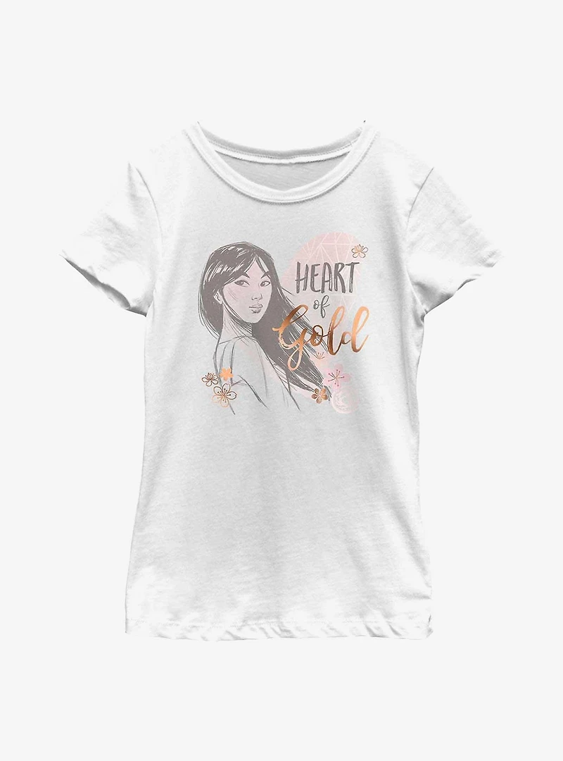 Disney Mulan Heart Of Gold Youth Girls T-Shirt