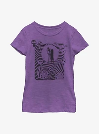 Disney Nightmare Before Christmas Hypnotic Jack And Sally Youth Girls T-Shirt