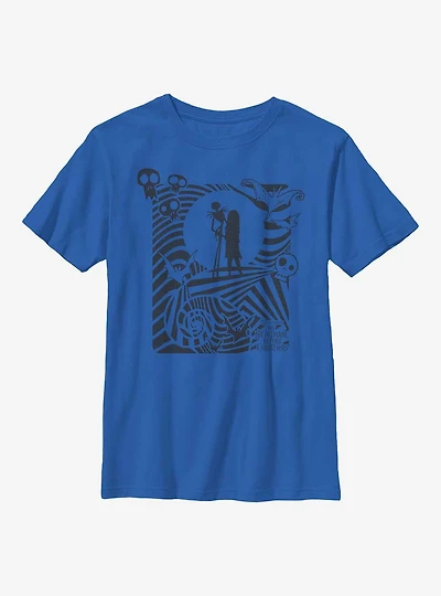 Disney Nightmare Before Christmas Hypnotic Jack And Sally Youth T-Shirt