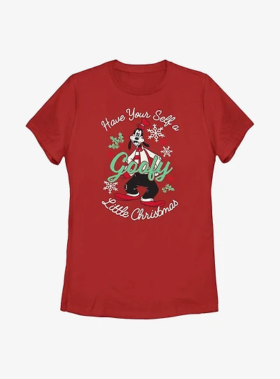 Disney Goofy Have Yourself A Little Christmas Womens T-Shirt
