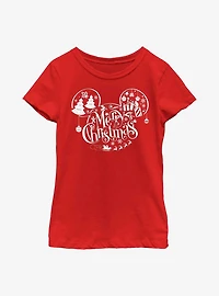 Disney Mickey Mouse Holiday Ears Fill Youth Girls T-Shirt