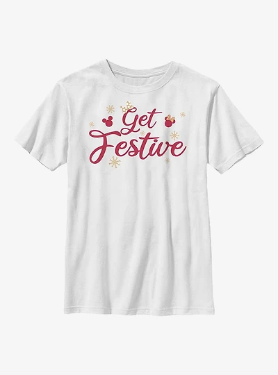 Disney Mickey Mouse Get Festive Youth T-Shirt