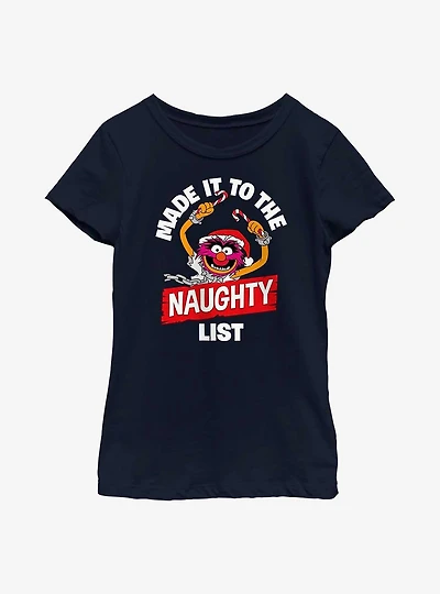 Disney The Muppets Animal Naughty List Youth Girls T-Shirt