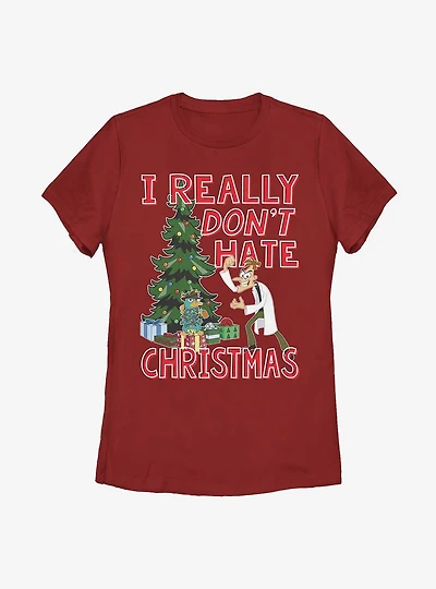 Disney Phineas And Ferb Dr. Doofenshmirtz Christmas Womens T-Shirt