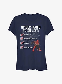 Marvel Spider-Man: No Way Home To Do List Girls T-Shirt