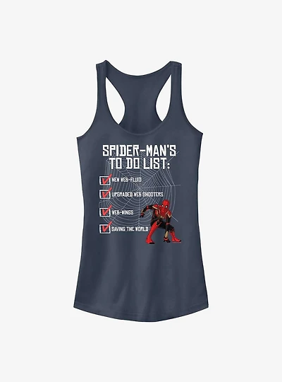 Marvel Spider-Man: No Way Home To Do List Girls Tank