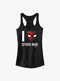 Marvel Spider-Man: No Way Home I Heart Spider-Man Girls Tank