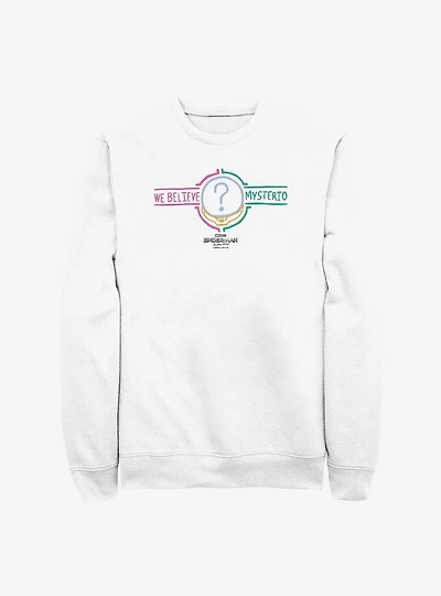 Marvel Spider-Man: No Way Home We Believe Mysterio Question Crew Sweatshirt