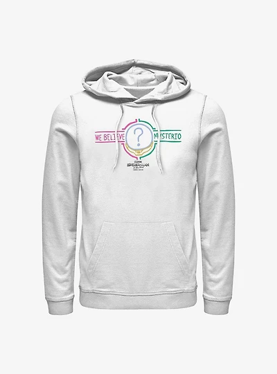 Marvel Spider-Man: No Way Home We Believe Mysterio Question Hoodie