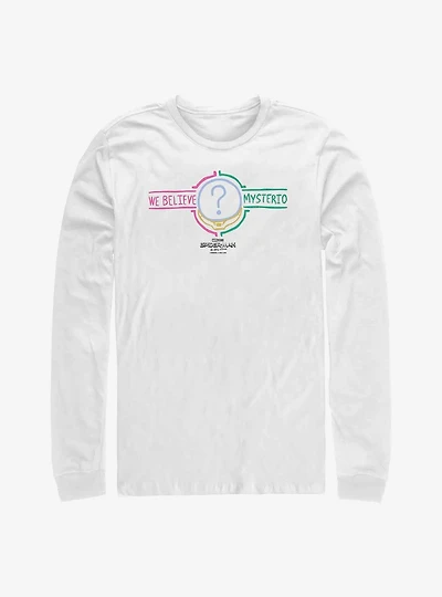 Marvel Spider-Man: No Way Home We Believe Mysterio Question Long-Sleeve T-Shirt