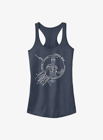 Marvel Spider-Man: No Way Home White Tech Girls Tank