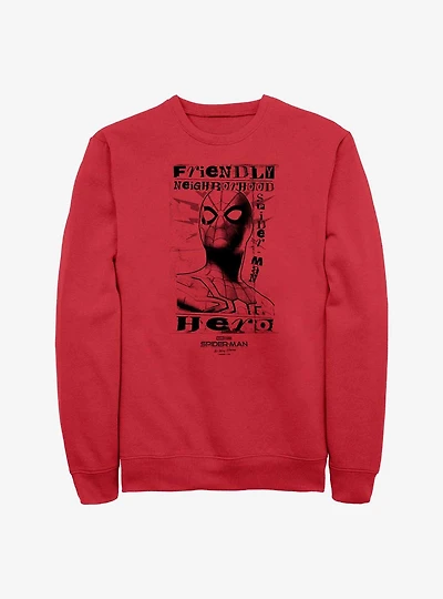 Marvel Spider-Man: No Way Home Friendly Hero Crew Sweatshirt