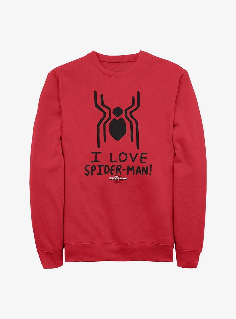 Marvel Spider-Man: No Way Home Spider Love Crew Sweatshirt