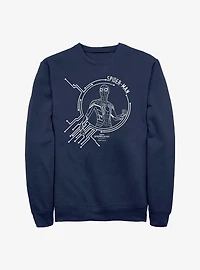 Marvel Spider-Man: No Way Home White Tech Crew Sweatshirt