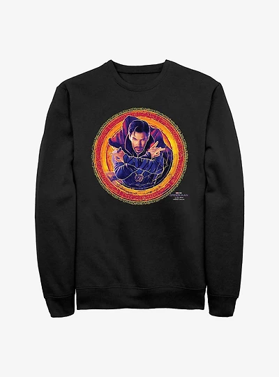 Marvel Spider-Man: No Way Home Doctor Strange Portrait Crew Sweatshirt