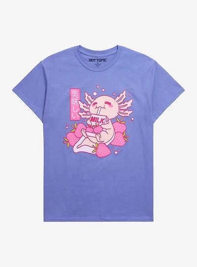 Axolotl Strawberry Milk T-Shirt