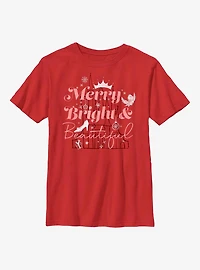 Disney Cinderella Castle Merry, Bright & Beautiful Youth T-Shirt