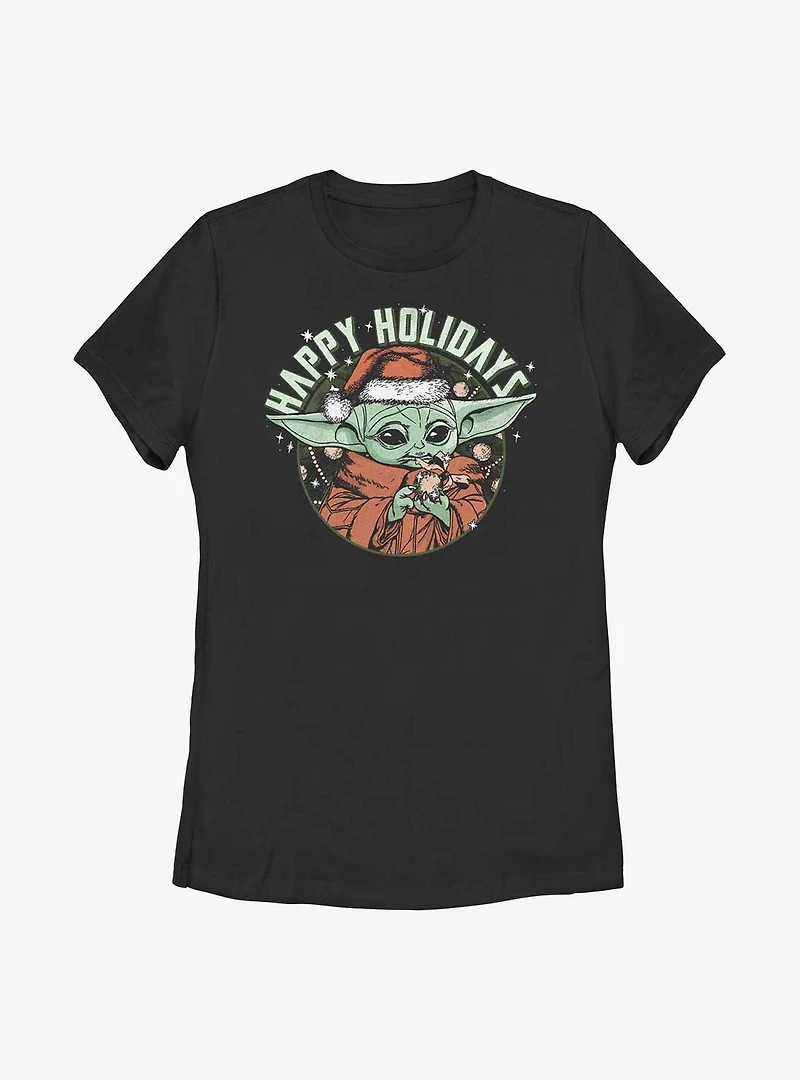 Star Wars The Mandalorian Child Holidays Womens T-Shirt