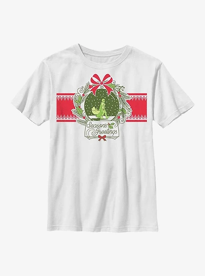 Star Wars The Mandalorian Snow Globe Season's Greetings Youth T-Shirt