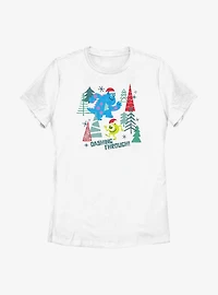 Disney Pixar Monsters, Inc. Dashing Through Womens T-Shirt