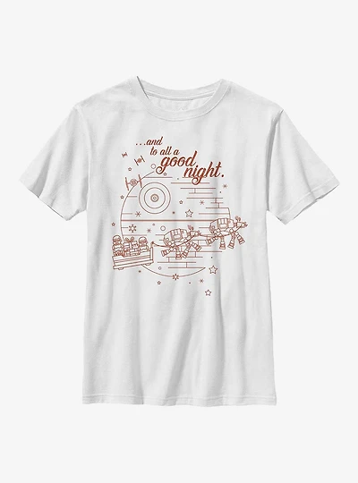 Star Wars To All A Good Night Youth T-Shirt