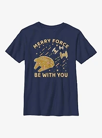 Star Wars Gingerbread Millennium Falcon Youth T-Shirt