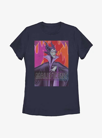 Disney Sleeping Beauty Maleficent Flame Womens T-Shirt