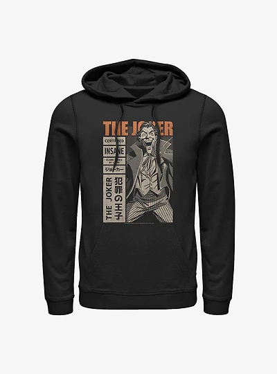 DC Comics Batman Joker Manga Cover Hoodie