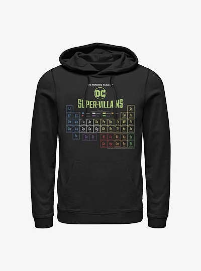 DC Comics Periodic Table Of Super-Villains Hoodie