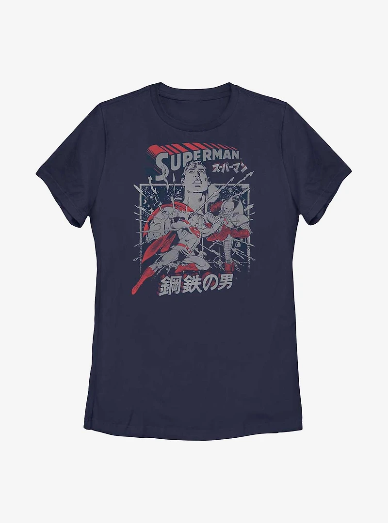 DC Comics Superman Kanji Krypton Fight Womens T-Shirt