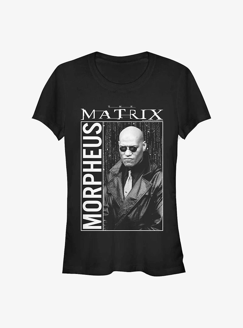 The Matrix Morpheus Hero Shot Girls T-Shirt