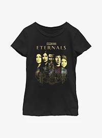 Marvel Eternals Sliced Panels Youth Girls T-Shirt