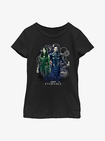 Marvel Eternals Sersi & Ikaris Star Walkers Youth Girls T-Shirt