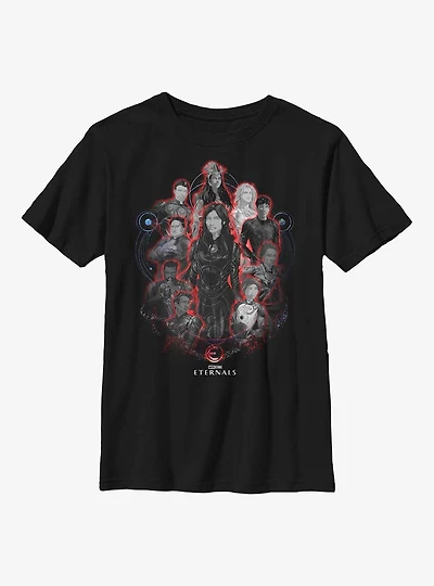 Marvel Eternals Painted Group Youth T-Shirt