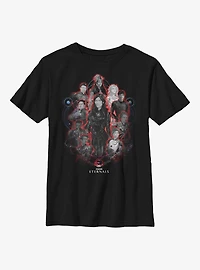 Marvel Eternals Painted Group Youth T-Shirt