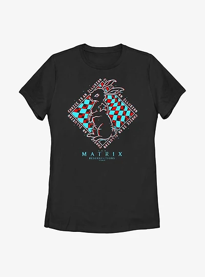 The Matrix White Rabbit Womens T-Shirt